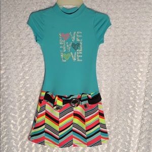 Drop waist skirt dress